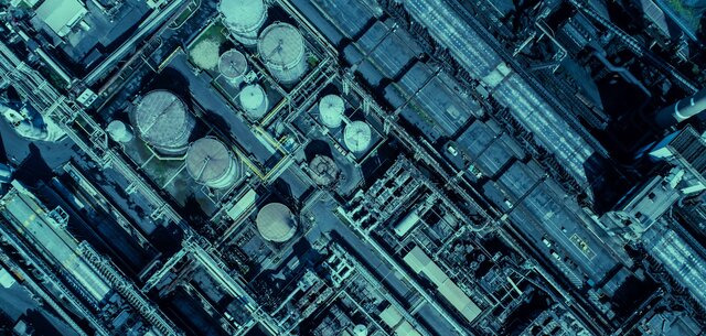 Industrial plant from above