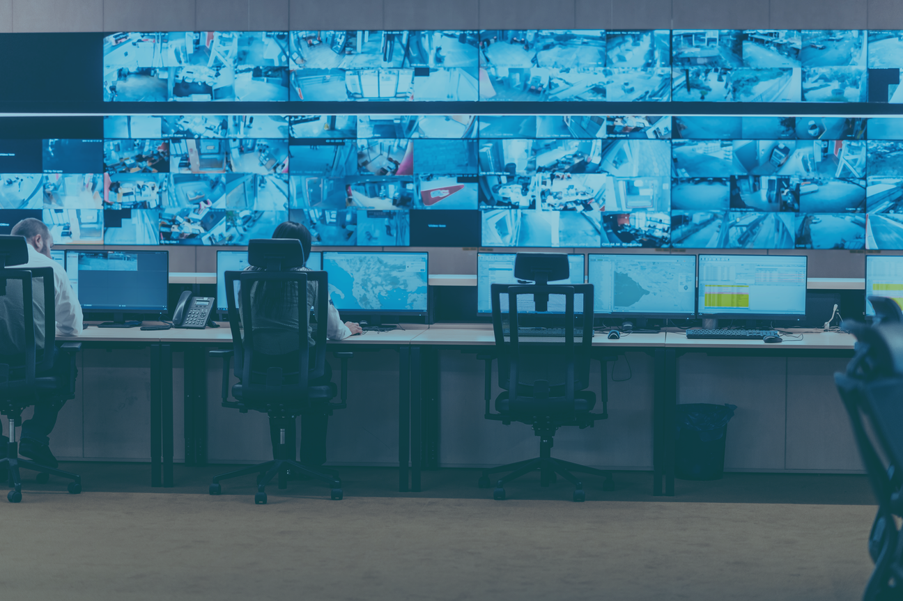 Multiviewer installation in a  control room