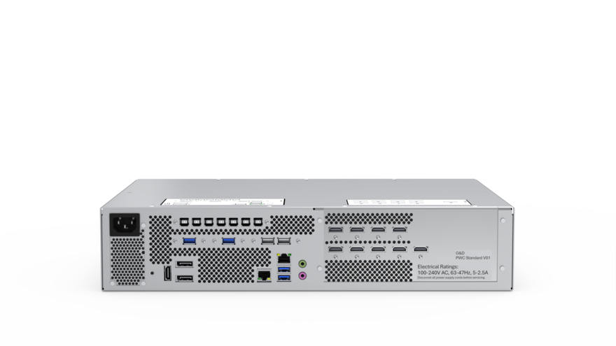 Rear view of the PersonalWorkplace-Controller