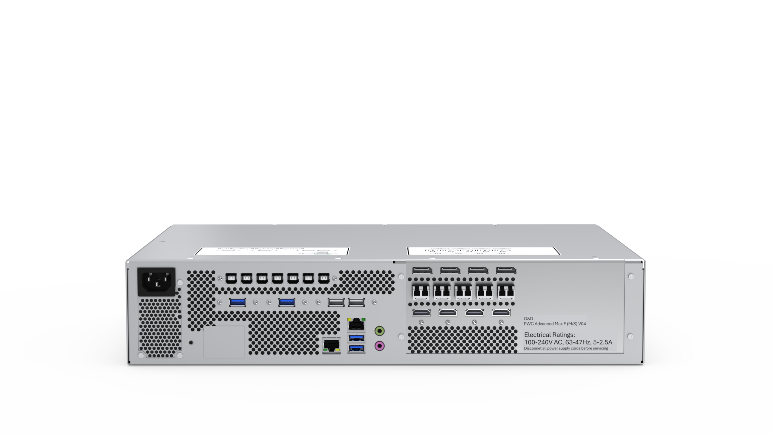 Rückansicht des PersonalWorkplace-Controller Advanced Max