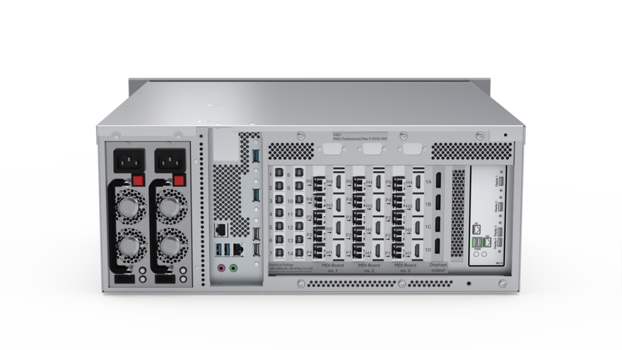 Rear view of the PersonalWorkplace-Controller Professional Max