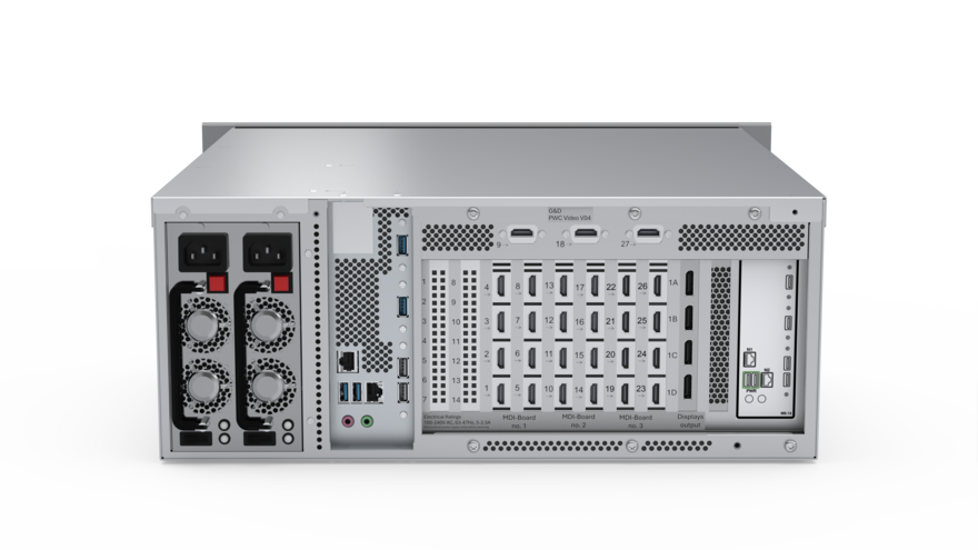 Rückansicht des PersonalWorkplace-Controller Video