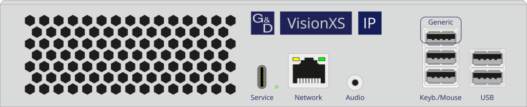 Front product interface image VisionXS-IP-CON DP-HR-DH-DT 2.0