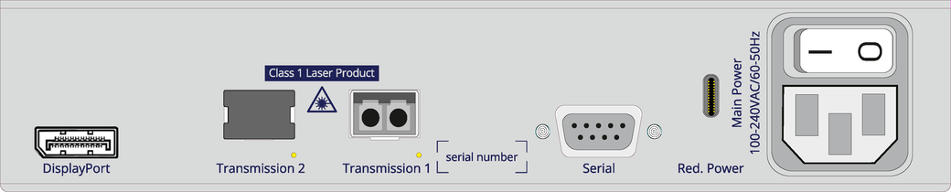 Rear product interface image VisionXS-IP-CON-F-DP-HR-DT 2.0