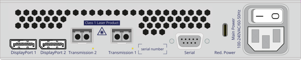 Rear product interface image VisionXS-IP-CON-2F-DP-HR-DH-DT 2.0