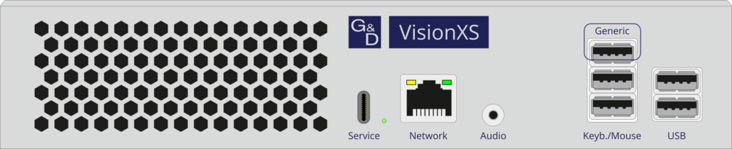Vorderansicht Produktschnittstellen VXS 2.0 CON DH DT