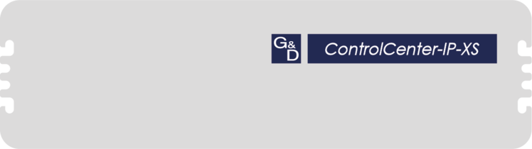 Vorderansicht Produktschnittstellen ControlCenter-IP-XS Vorderansicht Produktschnittstellen ControlCenter-IP-XS