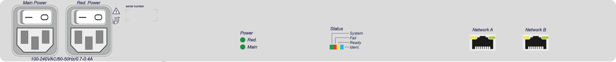 Rückansicht Produktschnittstellen ControlCenter-IP 2.0 Rückansicht Produktschnittstellen ControlCenter-IP 2.0